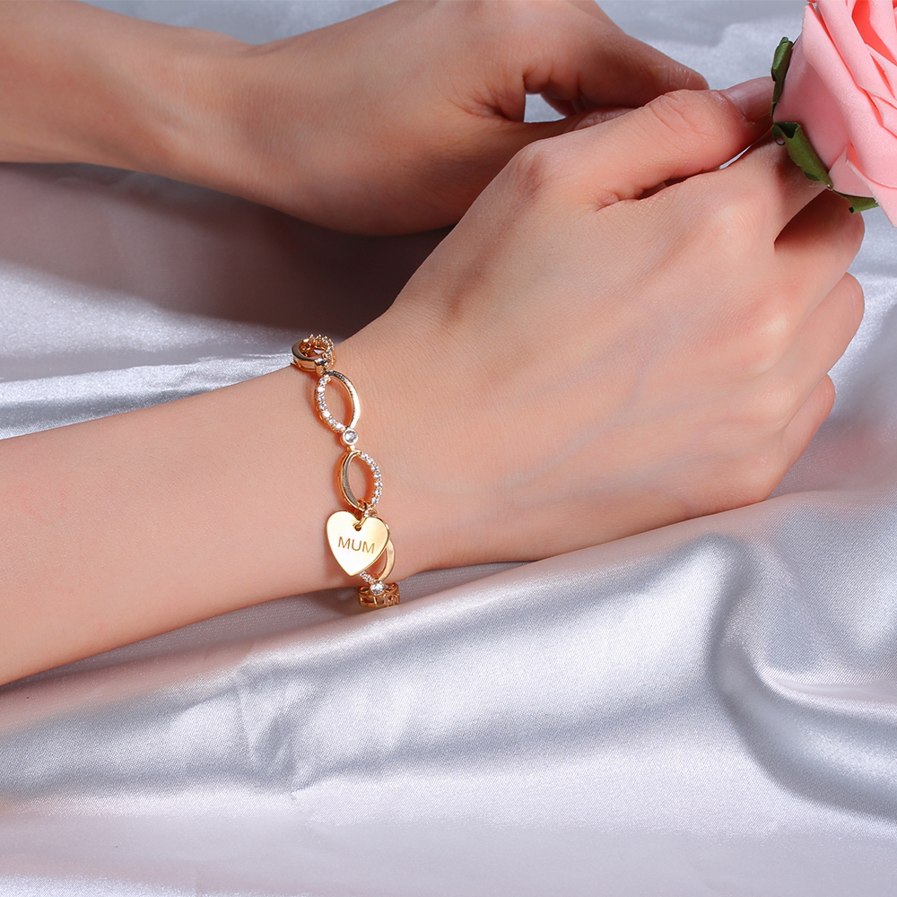 gold bracelet mum